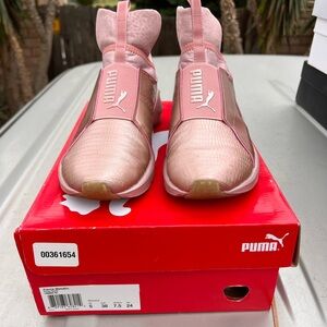 Puma Rose Gold Slip-On Sneakers